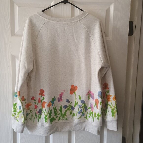 NWT LA Soul Floral Print Long Sleeve Pullover Sweatshirt Size XL - Picture 2 of 6